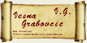 Vesna Grabovčić vizit kartica